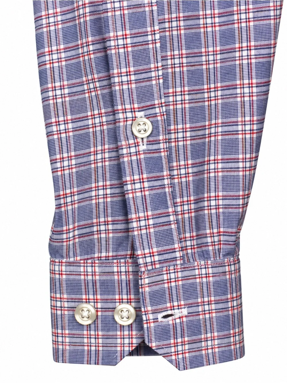 Banana Republic Blue and Red Plaid Dress Shirt